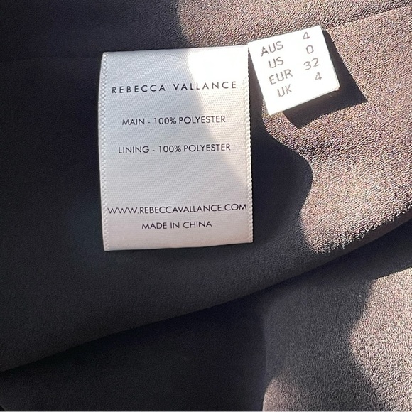 REBECCA VALLANCE Dolores Striped Satin Camisole Bias Straight Neck Ruffle Sz XS - Picture 8 of 12